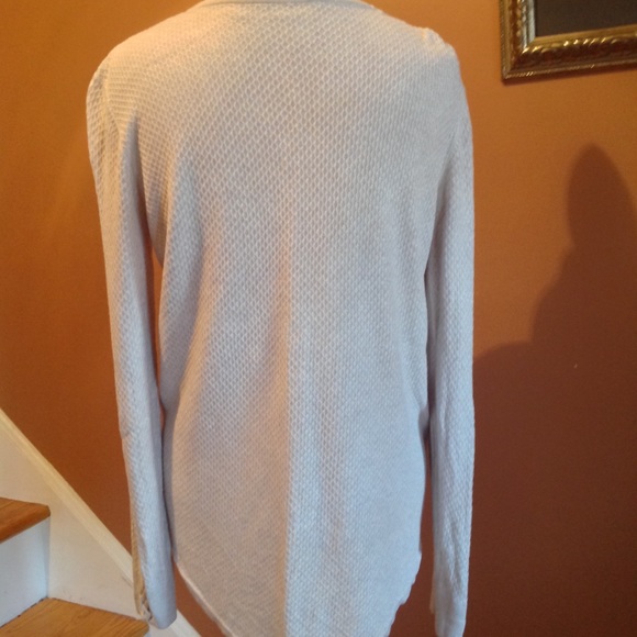 Cream colored waffle weave top - Picture 4 of 5